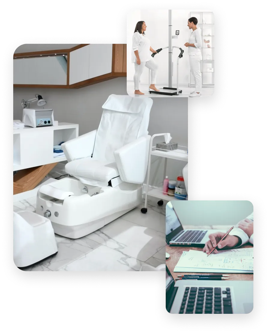 施術の3種類の写真